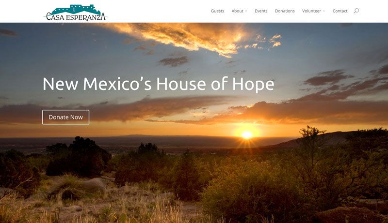 Casa Esperanza site redesign