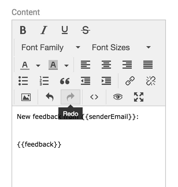 Emailjs template